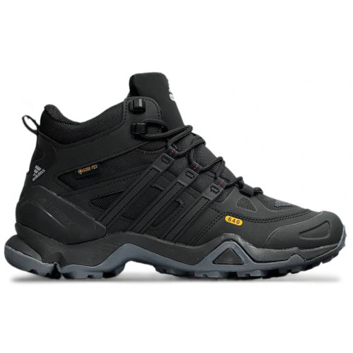 Кроссовки Adidas Terrex Winter Mid Gore-Tex Black Grey утепленные