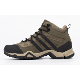 Кроссовки Adidas Terrex Winter Mid Gore-Tex Beige Black утепленные
