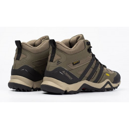 Кроссовки Adidas Terrex Winter Mid Gore-Tex Beige Black утепленные