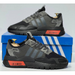 Кроссовки Adidas Nite Jogger Black Grey Orange