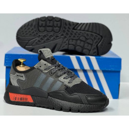Кроссовки Adidas Nite Jogger Black Grey Orange