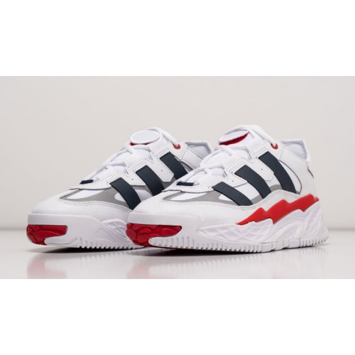 Кроссовки Adidas Niteball White Blue Red