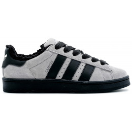Кроссовки Adidas Campus 00s Light Grey Black With Fur
