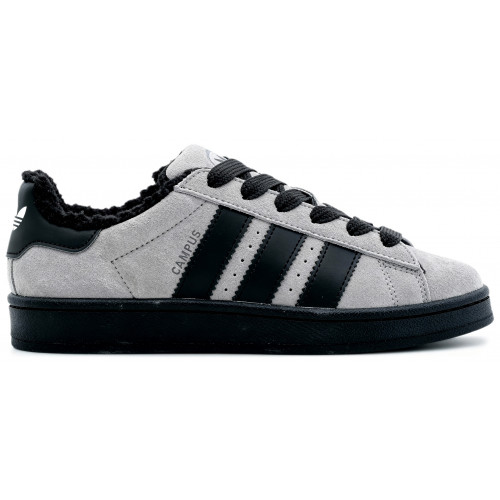 Кроссовки Adidas Campus 00s Light Grey Black With Fur