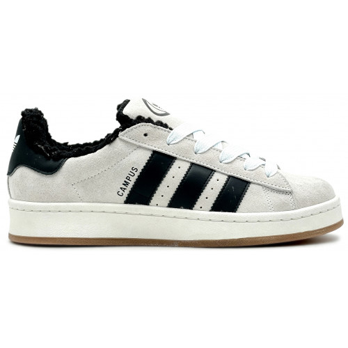 Кроссовки Adidas Campus 00s Crystal White Black With Fur