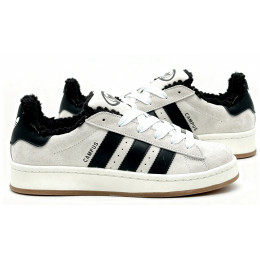 Кроссовки Adidas Campus 00s Crystal White Black With Fur