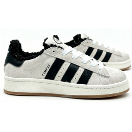 Кроссовки Adidas Campus 00s Crystal White Black With Fur