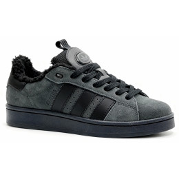 Кроссовки Adidas Campus 00s Dark Grey Black With Fur