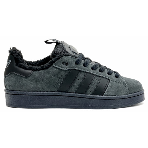 Кроссовки Adidas Campus 00s Dark Grey Black With Fur