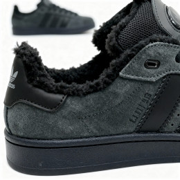 Кроссовки Adidas Campus 00s Dark Grey Black With Fur