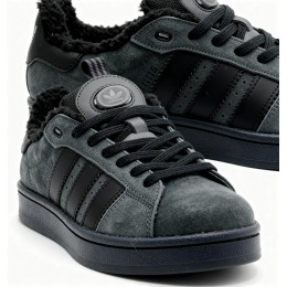 Кроссовки Adidas Campus 00s Dark Grey Black With Fur