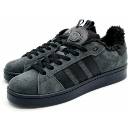 Кроссовки Adidas Campus 00s Dark Grey Black With Fur