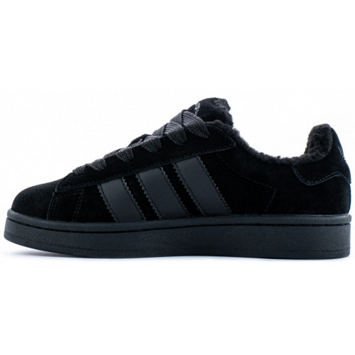 Кроссовки Adidas Campus 00s Total Black With Fur