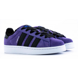 Кроссовки Adidas Campus 00s Purple Black With Fur