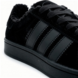 Кроссовки Adidas Campus 00s Total Black With Fur