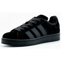 Кроссовки Adidas Campus 00s Total Black With Fur