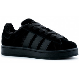 Кроссовки Adidas Campus 00s Total Black With Fur