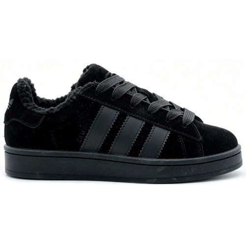 Кроссовки Adidas Campus 00s Total Black With Fur