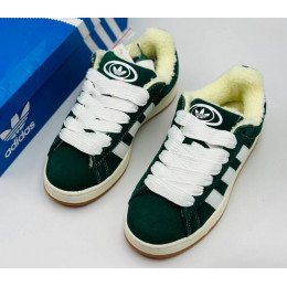Кроссовки Adidas Campus 00s Dark Green With Fur