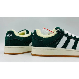 Кроссовки Adidas Campus 00s Dark Green With Fur