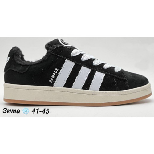 Кроссовки Adidas Campus 00s Core Black With Fur