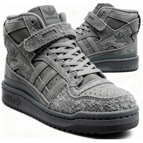 Кроссовки Adidas Forum High Winter Suede Grey
