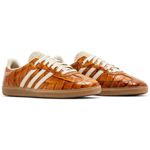 Кроссовки Wales Bonner x Adidas Samba OG Croc Night Brown