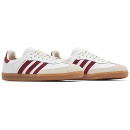 Adidas Samba OG Sporty & Rich White Core Burgundy