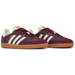 Adidas Samba OG Maroon White Gold