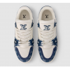 Louis Vuitton Trainer Damier Denim White Blue