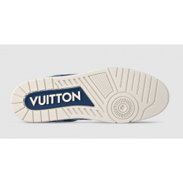 Louis Vuitton Trainer Damier Denim White Blue