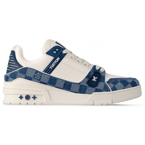 Louis Vuitton Trainer Damier Denim White Blue