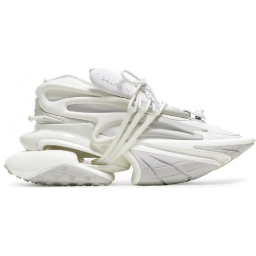 Balmain Unicorn Low White Leather