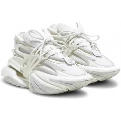 Balmain Unicorn Low White Leather