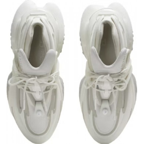 Balmain Unicorn Low White Leather