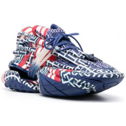 Balmain Unicorn Low Blue Red