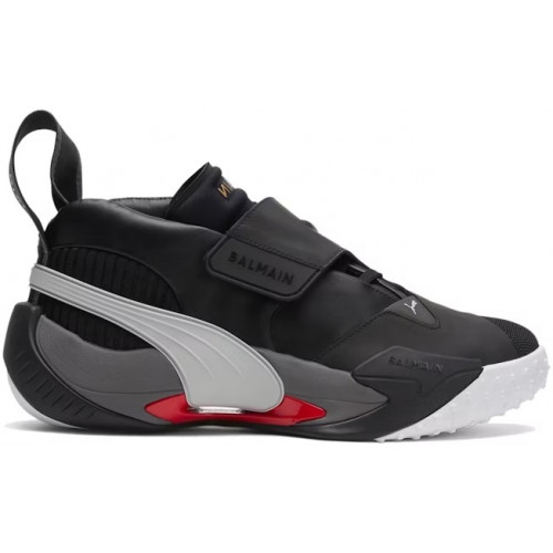 Balmain x Puma Court Black High Risk Red