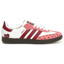Кроссовки Adidas Samba x Comme Des Garcons White Pink