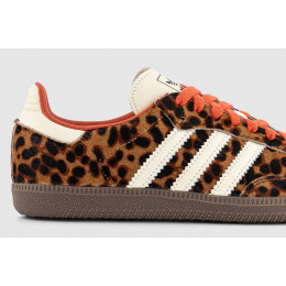 Adidas Samba OG Preloved Trainers Leopard Red Cream