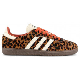Adidas Samba OG Preloved Trainers Leopard Red Cream