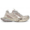 Balenciaga 3XL Mesh-Panel Sneakers Milk Bronze Old
