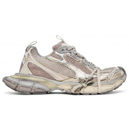 Balenciaga 3XL Mesh-Panel Sneakers Milk Bronze Old