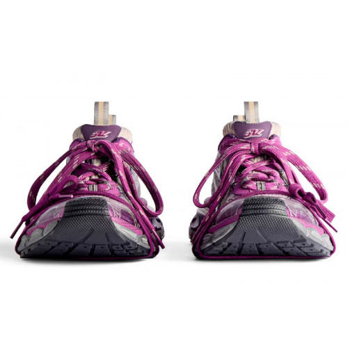 Balenciaga 3XL Mesh-Panel Sneakers Grey Purple