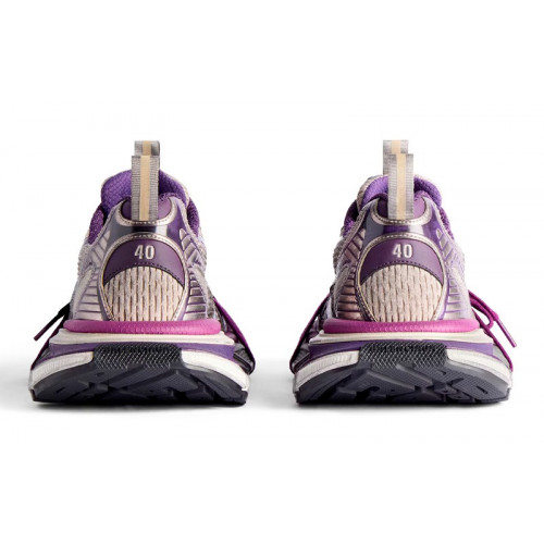 Balenciaga 3XL Mesh-Panel Sneakers Grey Purple