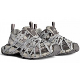 Balenciaga 3XL Extreme Lace Sneaker Worn-Out Brown Grey