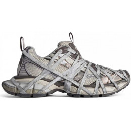 Balenciaga 3XL Extreme Lace Sneaker Worn-Out Brown Grey