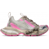 Balenciaga 3XL Mesh-Panel Sneakers White Grey Pink