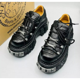 Туфли New Rock M-106-S10 Black Wall Collection