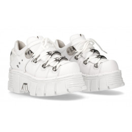 Ботильоны New Rock M-120N-S14 White Metallic Collection