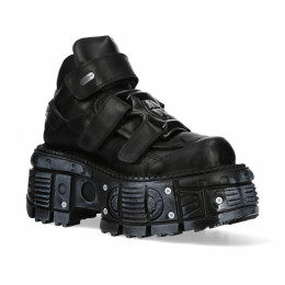 Ботильоны New Rock M-285-C80 Black Metallic Collection